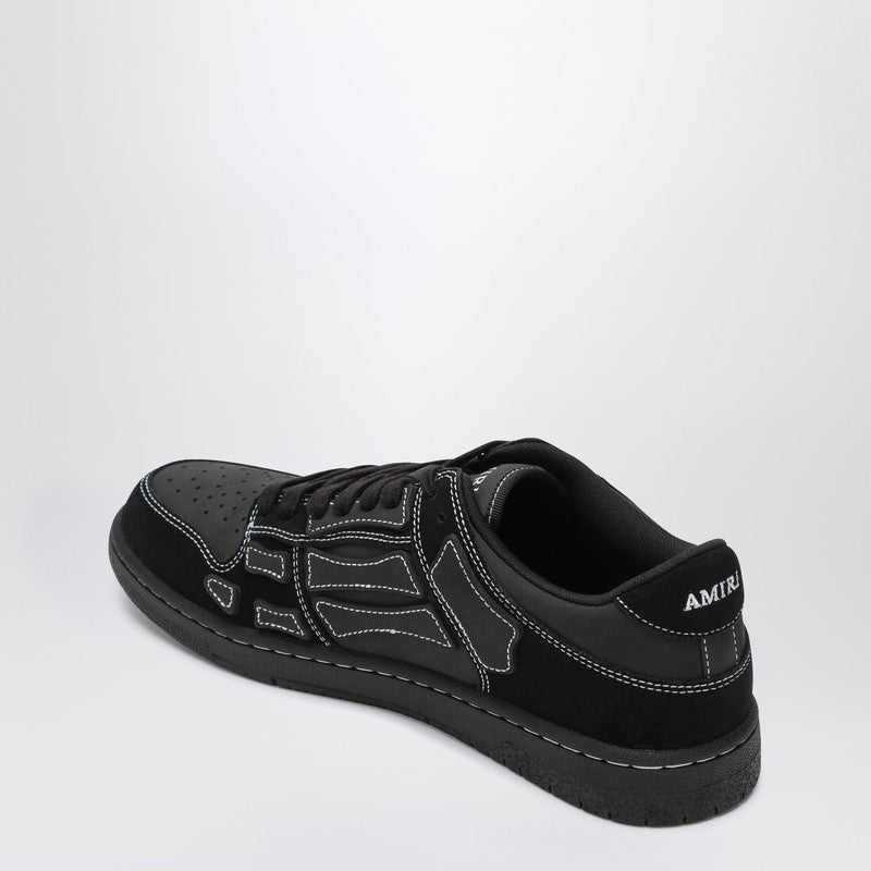 AMIRI Sneaker Skel Top Low Black In Leather And Suede