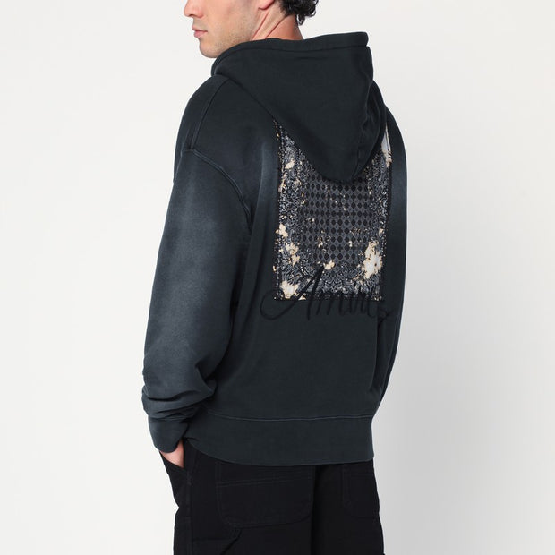AMIRI Black Bandana Hoodie