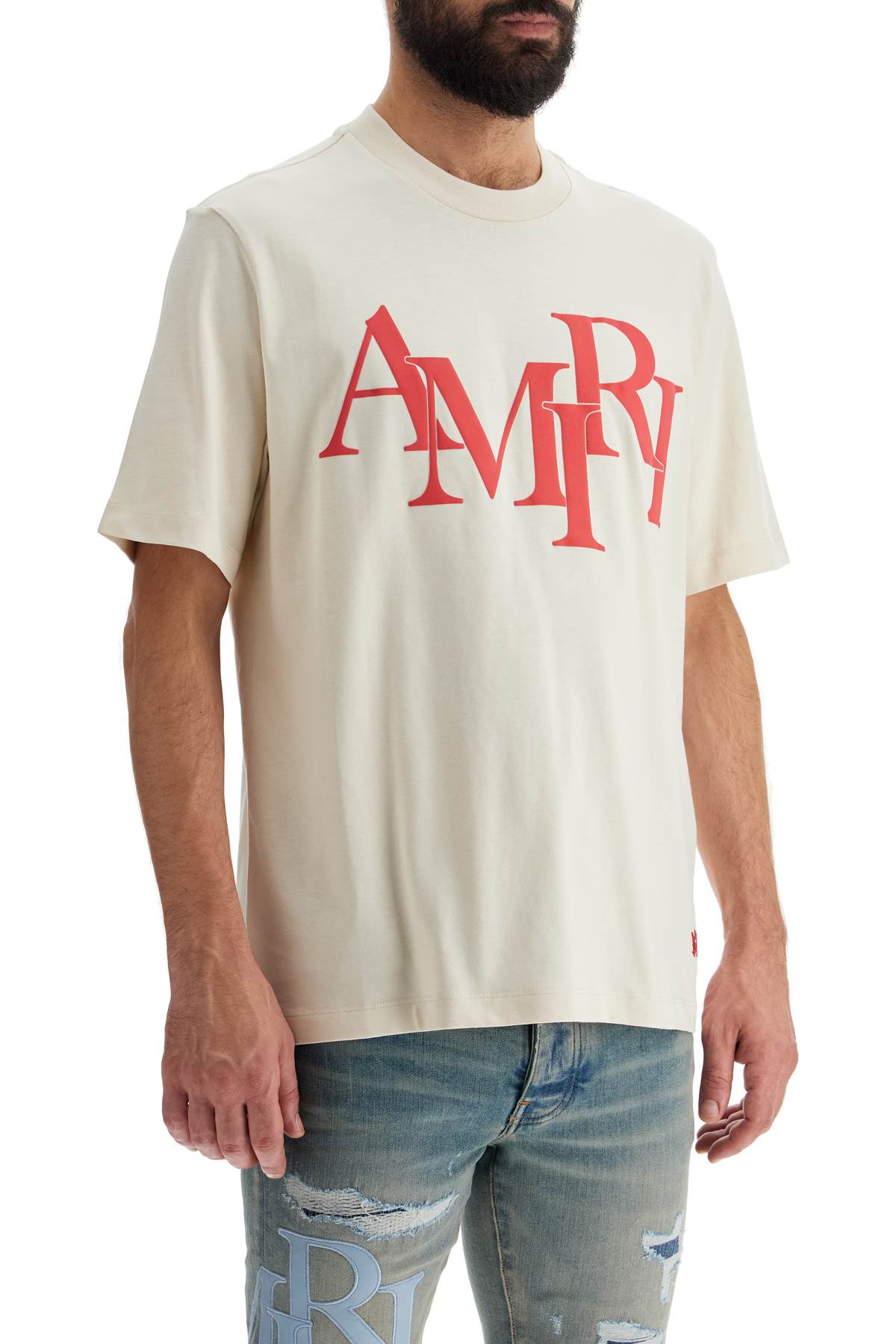 Amiri Staggered Logo T-Shirt