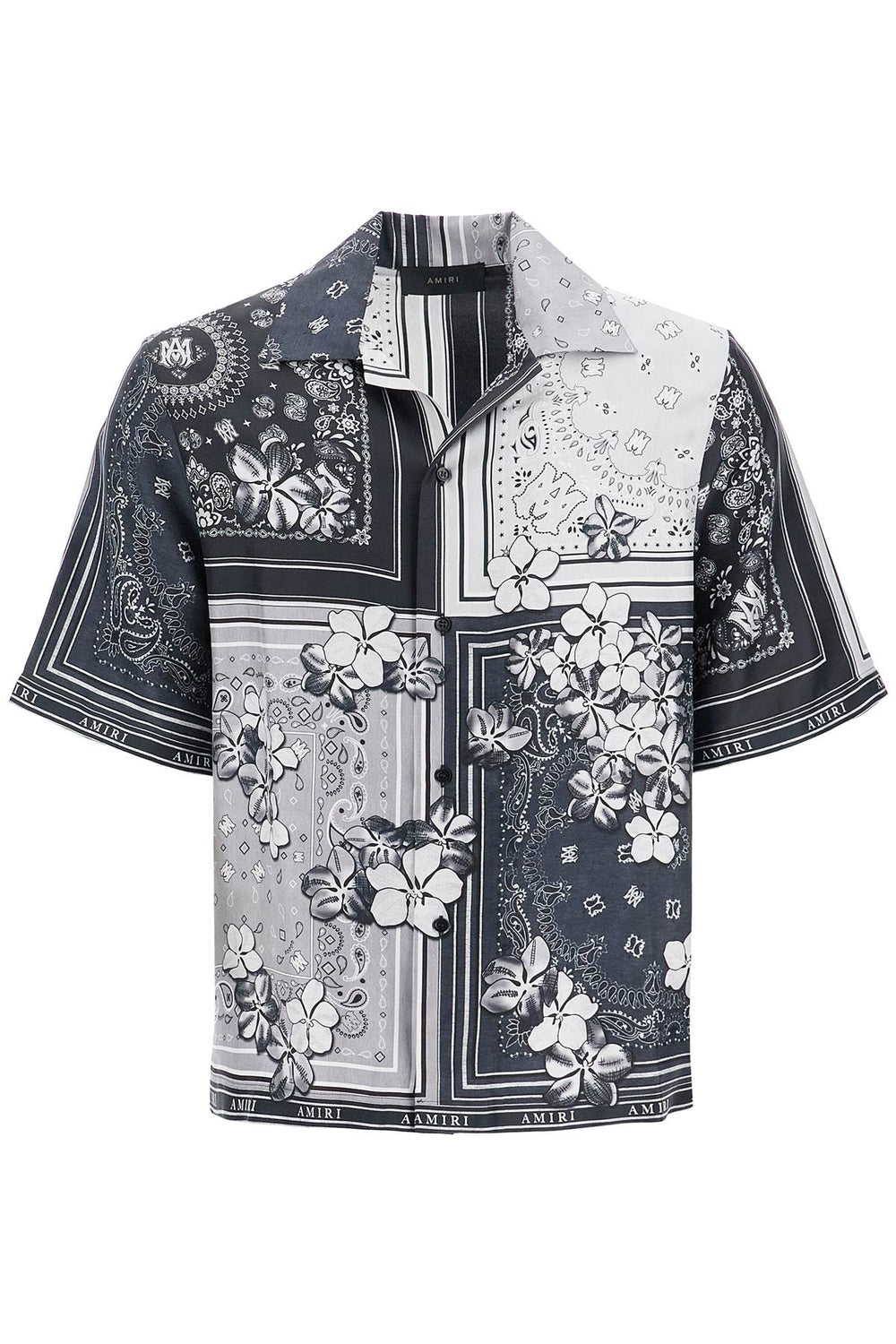 Amiri Bowling Shirt With Bandana Print