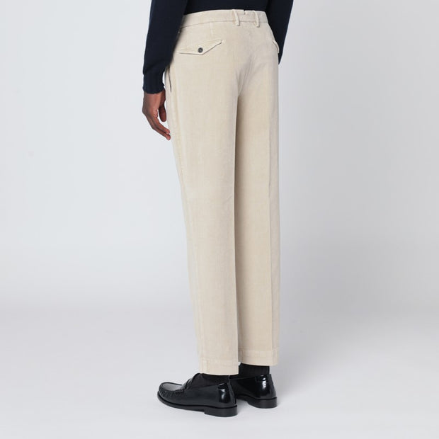 Santaniello Off-white Corduroy Trousers