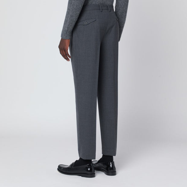 Santaniello Grey Wool Trousers