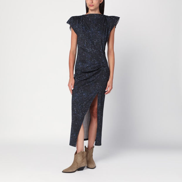 ISABEL MARANT Mid-length Dress With Midnight Blue Print