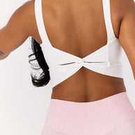 Astoria LIVE LUXE Crossed Sports Crop - White