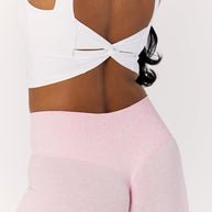Astoria LIVE LUXE Crossed Sports Crop - White