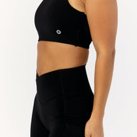 Astoria LIVE LUXE Open Back Crop - Black
