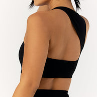 Astoria LIVE LUXE Open Back Crop - Black