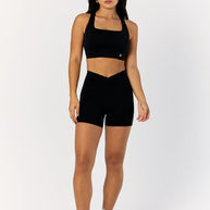 Astoria LIVE LUXE Square Neck Crop - Black
