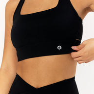 Astoria LIVE LUXE Square Neck Crop - Black
