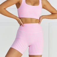 Astoria LUXE BALANCE Short - Pink Gingham
