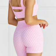 Astoria LUXE BALANCE Short - Pink Gingham