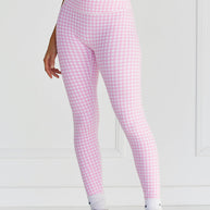 Astoria LUXE BALANCE Full Length Legging - Pink Gingham
