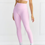 Astoria LUXE BALANCE Full Length Legging - Pink Gingham
