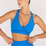 Astoria LUXE BALANCE Plunge Sports Bra - Sapphire Blue