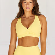 Astoria LUXE BALANCE Plunge Sports Bra - Marigold