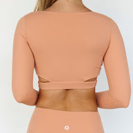 Astoria BALANCE Crossover Sleeve Crop - Spice