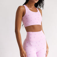 Astoria LUXE BLOSSOM Sports Crop - Cherry