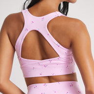 Astoria LUXE BLOSSOM Sports Crop - Cherry