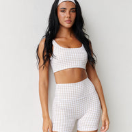 Astoria LUXE BALANCE Short - Beige Gingham