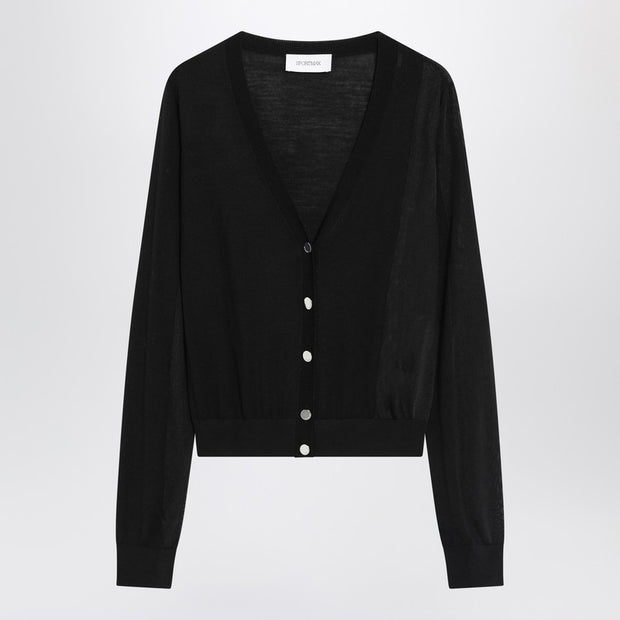 Sportmax Black Wool Cardigan
