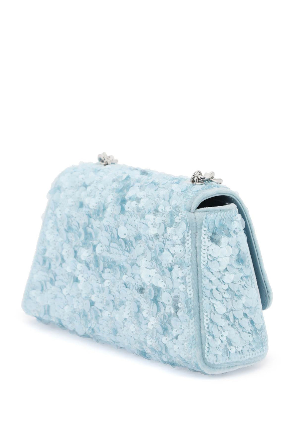 Self-Portrait Sequin Velvet Mini Shoulder Bag