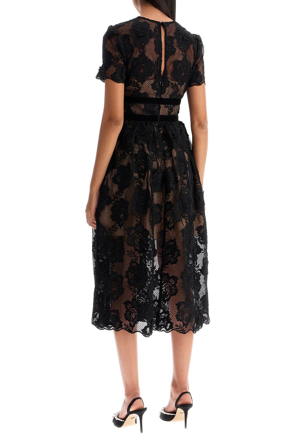 Self Portrait Lace Midi Dress