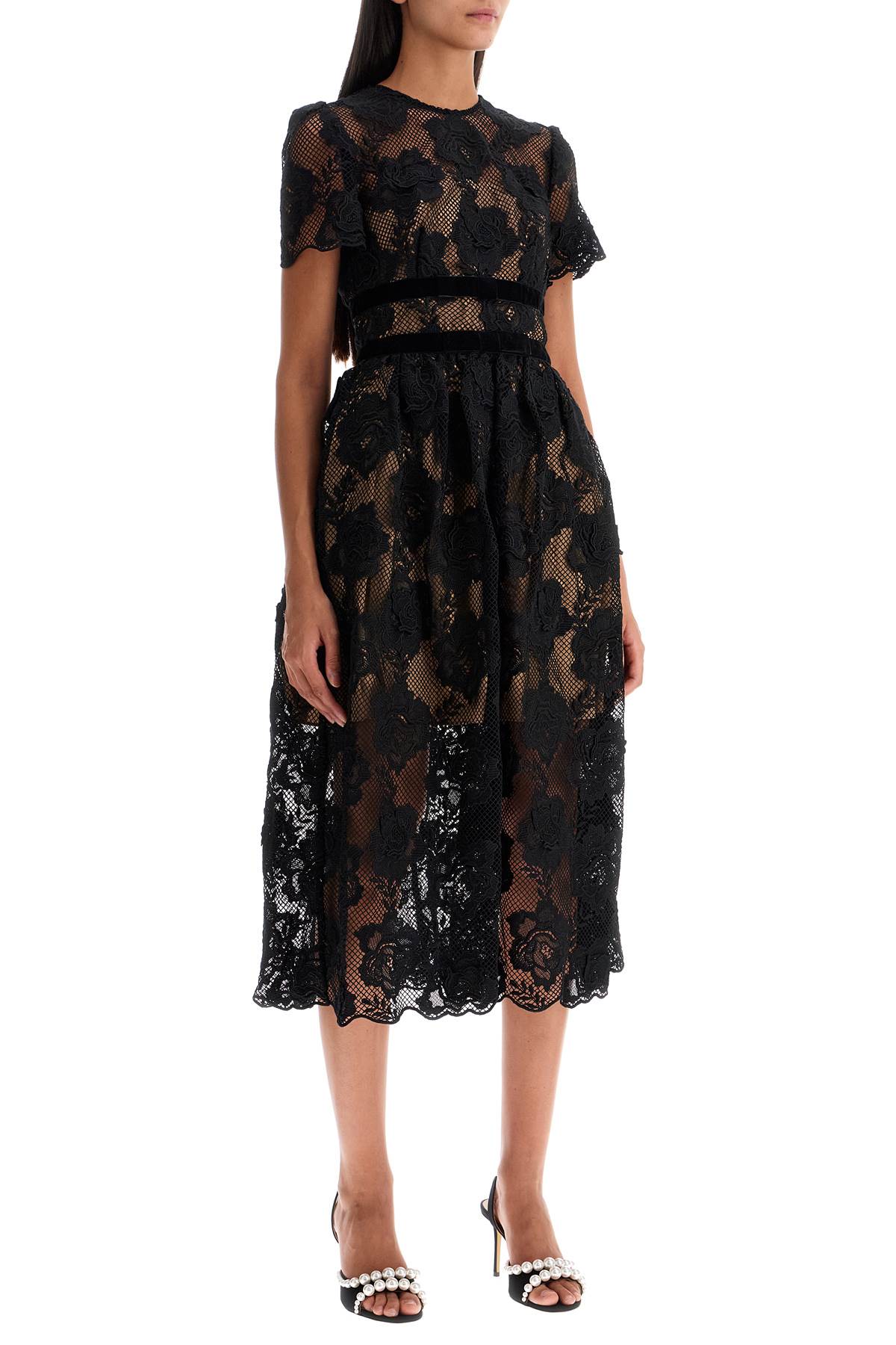 Self Portrait Lace Midi Dress