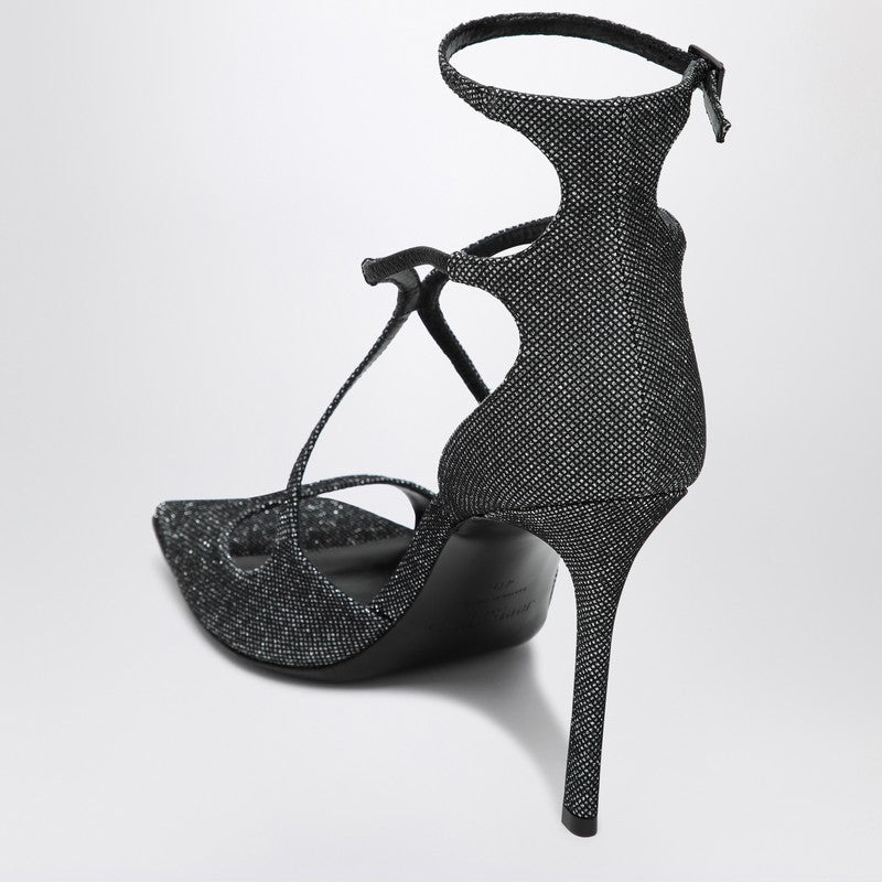 Jimmy Choo Black/silver Azia 95 Sandal