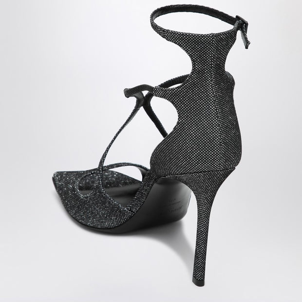 Jimmy Choo Black/silver Azia 95 Sandal