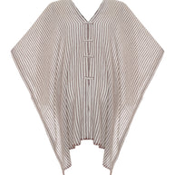 The Handloom Ava Kimono - Burgundy Stripes