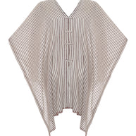 The Handloom Ava Kimono - Burgundy Stripes