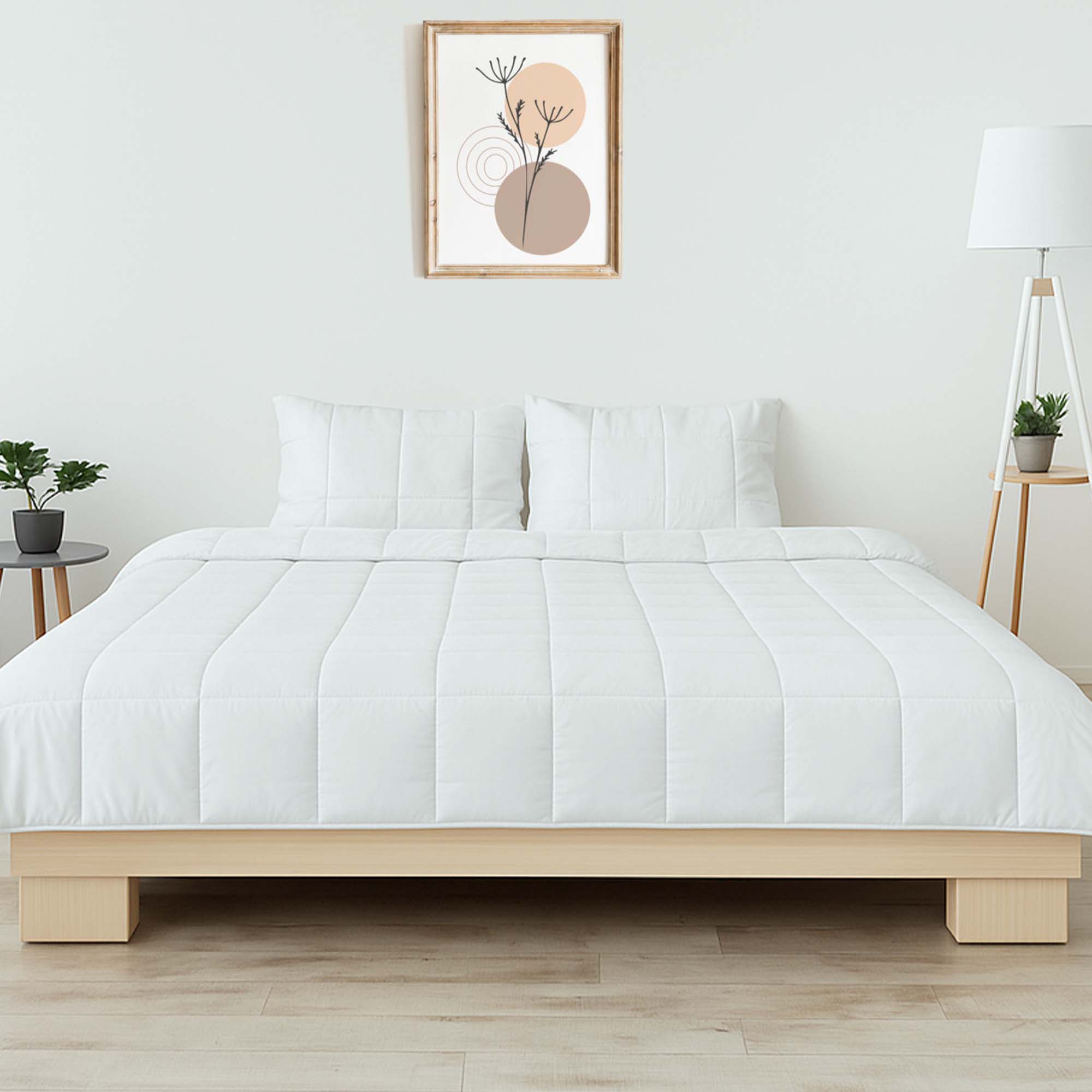 Ecobrands Cooling Comforter Set – Temperature-Regulating Eucalyptus Silk Comforter & Pillow Shams