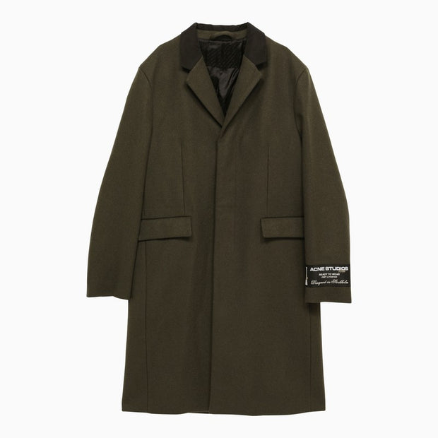 Acne Studios Single-breasted Wool-blend Military Coat