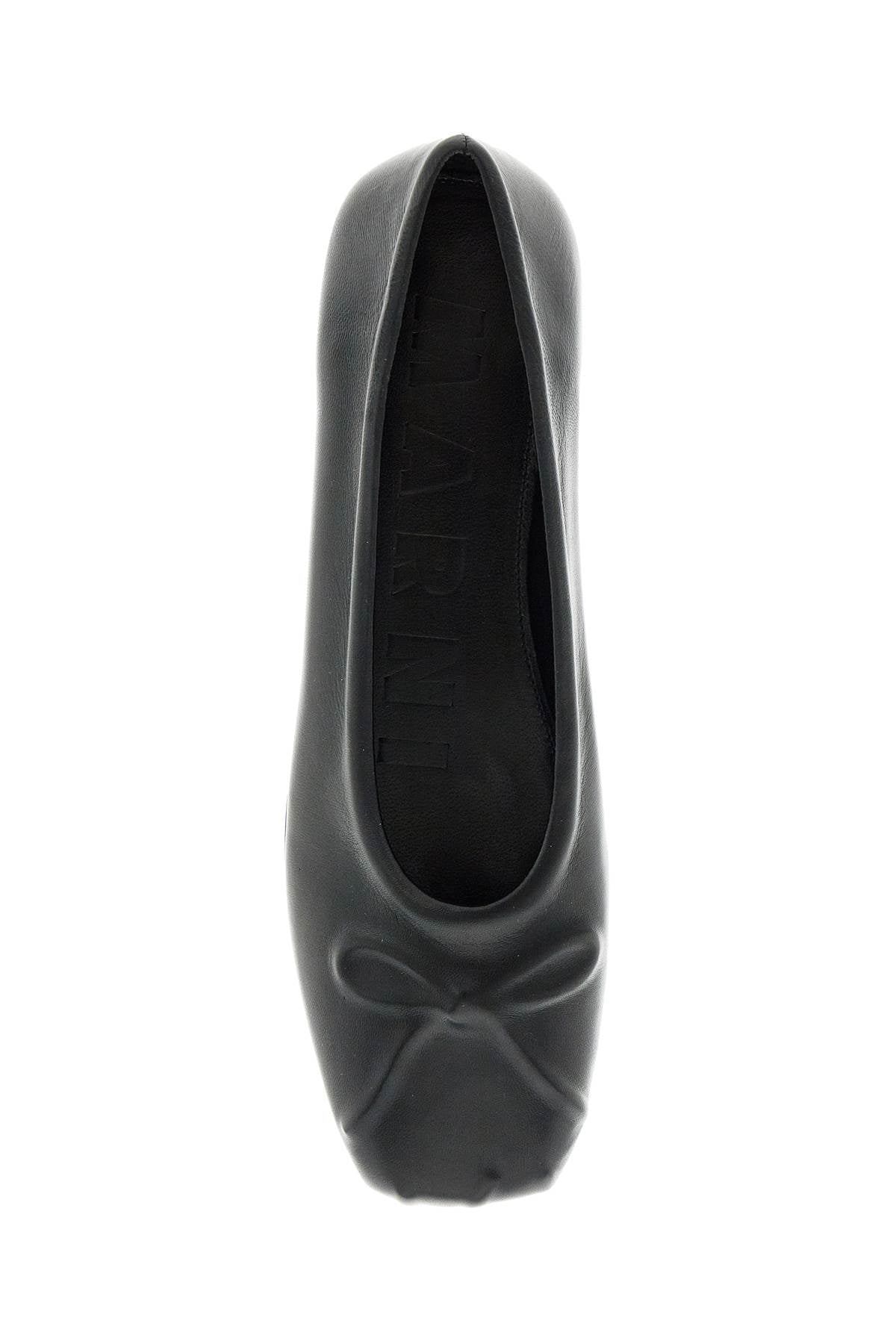 Marni Leather Little Bow Ballerina Flats