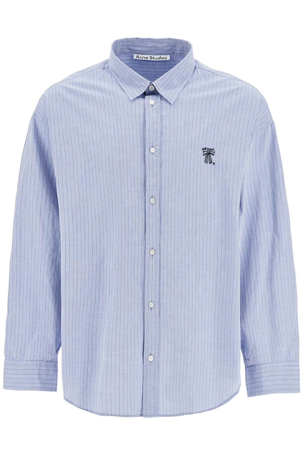 Acne Studios Blue Striped Cotton Shirt