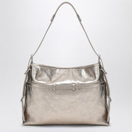Givenchy Voyou Medium Laminated Leather Shoulder Bag