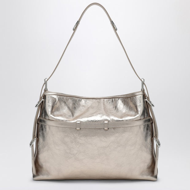 Givenchy Voyou Medium Laminated Leather Shoulder Bag