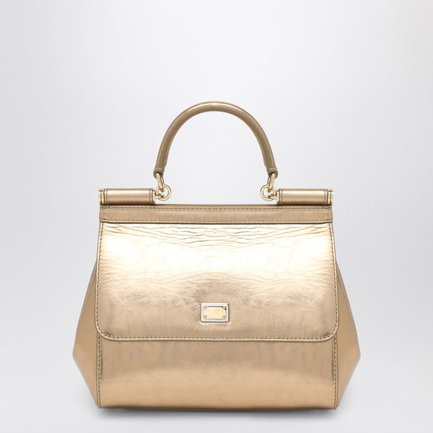 Dolce & Gabbana Gold Sicily Medium Handbag