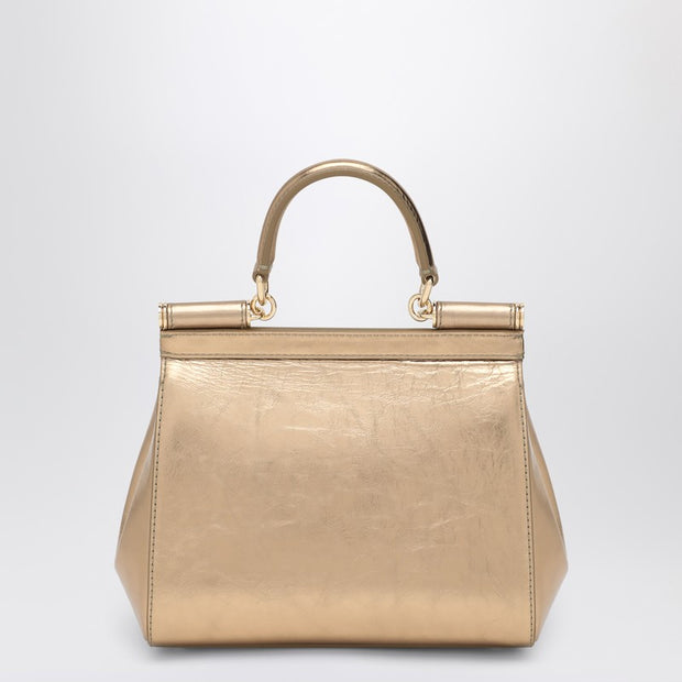 Dolce & Gabbana Gold Sicily Medium Handbag