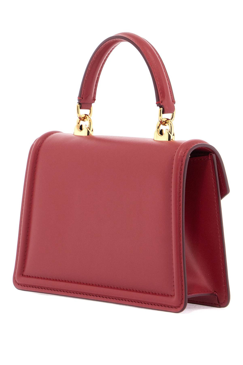 Dolce & Gabbana Red Poppy Leather Devotion Top Handle Bag