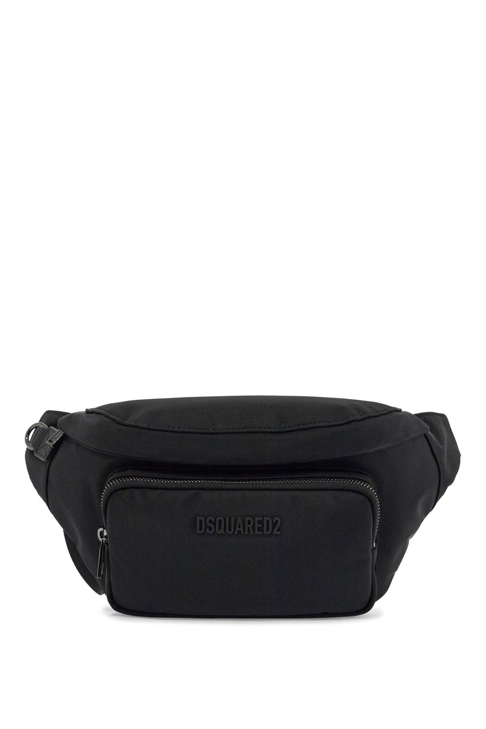 Dsquared2 Black Belt Bag In Polyamide With Adjustable Shoulder Strap