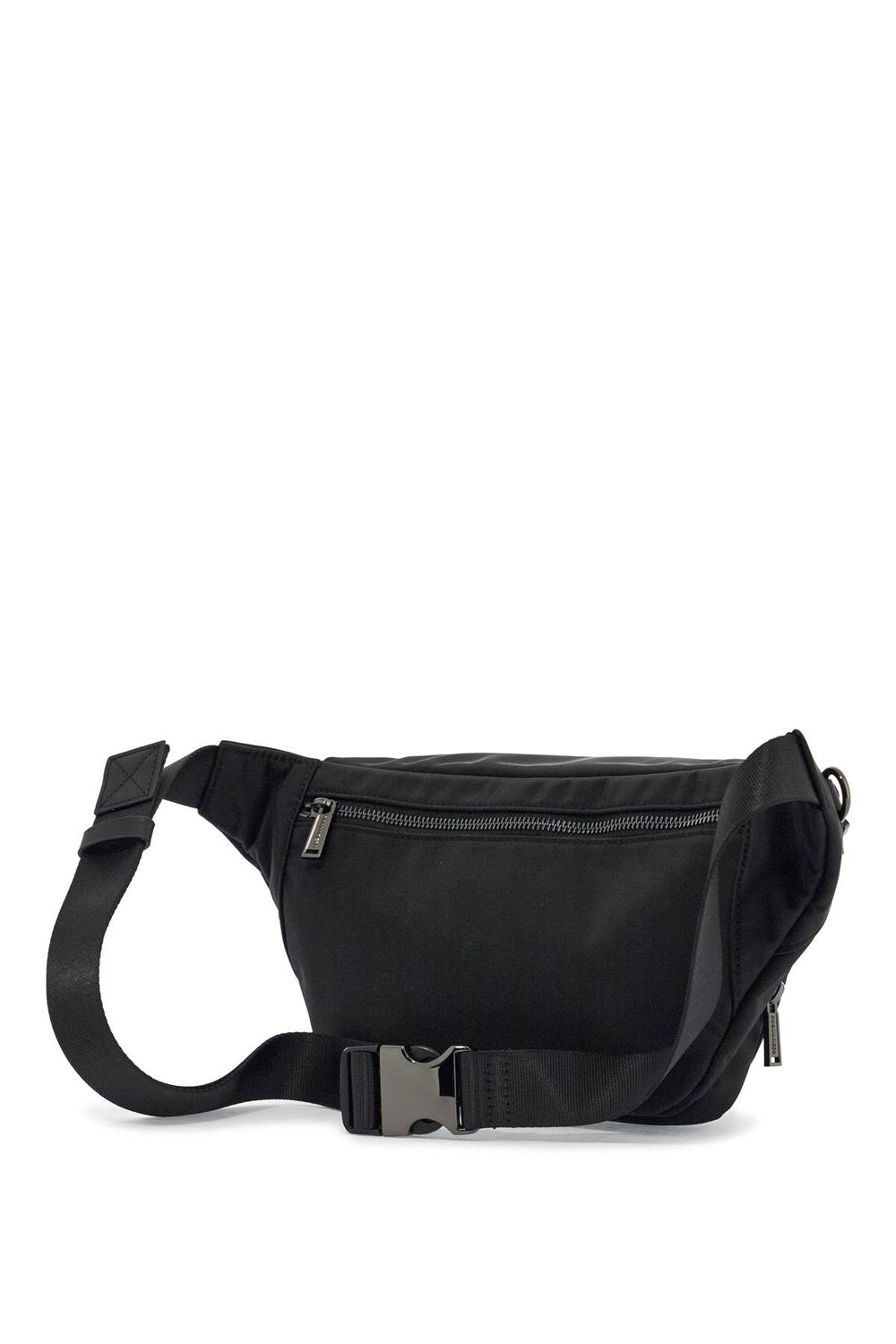 Dsquared2 Black Waist Bag In Polyamide With Adjustable Shoulder Strap