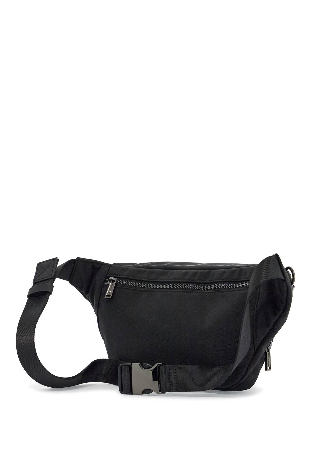 Dsquared2 Black Belt Bag In Polyamide With Adjustable Shoulder Strap