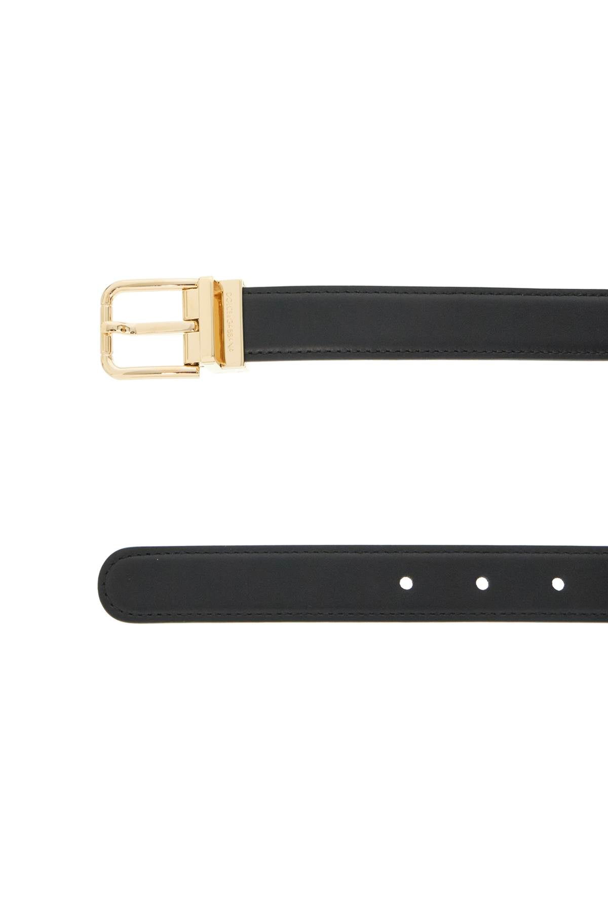 Dolce & Gabbana Smooth Leather DG Belt