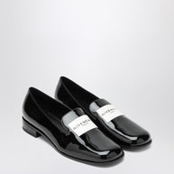 Givenchy Black Patent Leather Tuxedo Loafers
