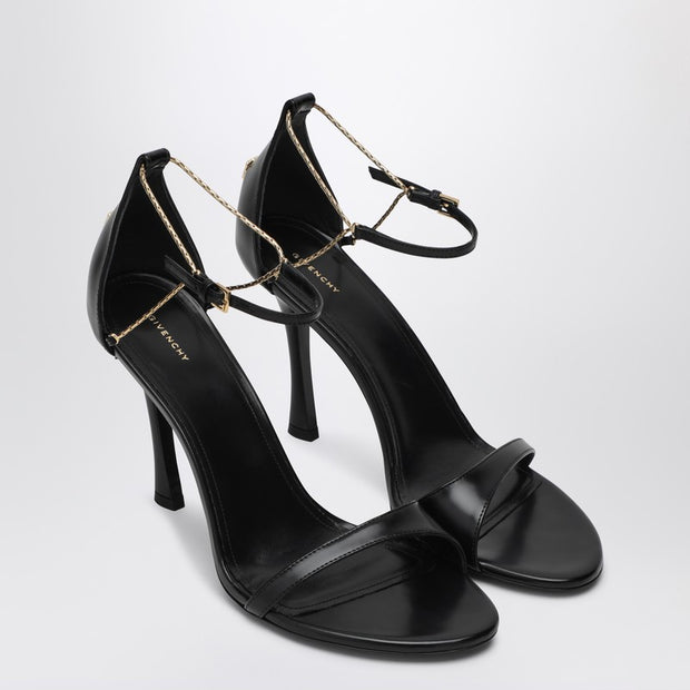 Givenchy 4G Liquid 95 Sandals In Black Leather