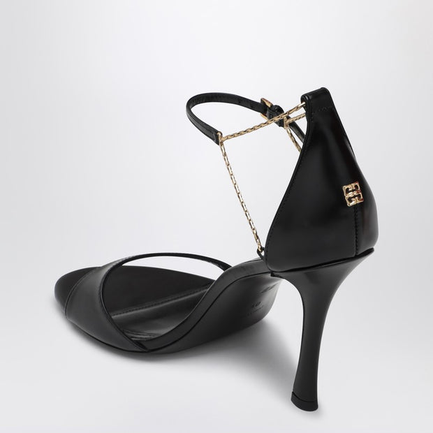 Givenchy 4G Liquid 95 Sandals In Black Leather
