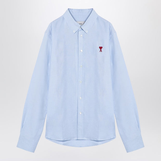 Ami Paris Light Blue Ami De Coeur Shirt