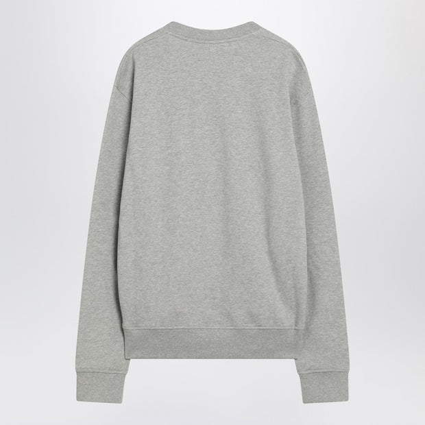 Ami Paris Ami De Coeur Grey Sweatshirt
