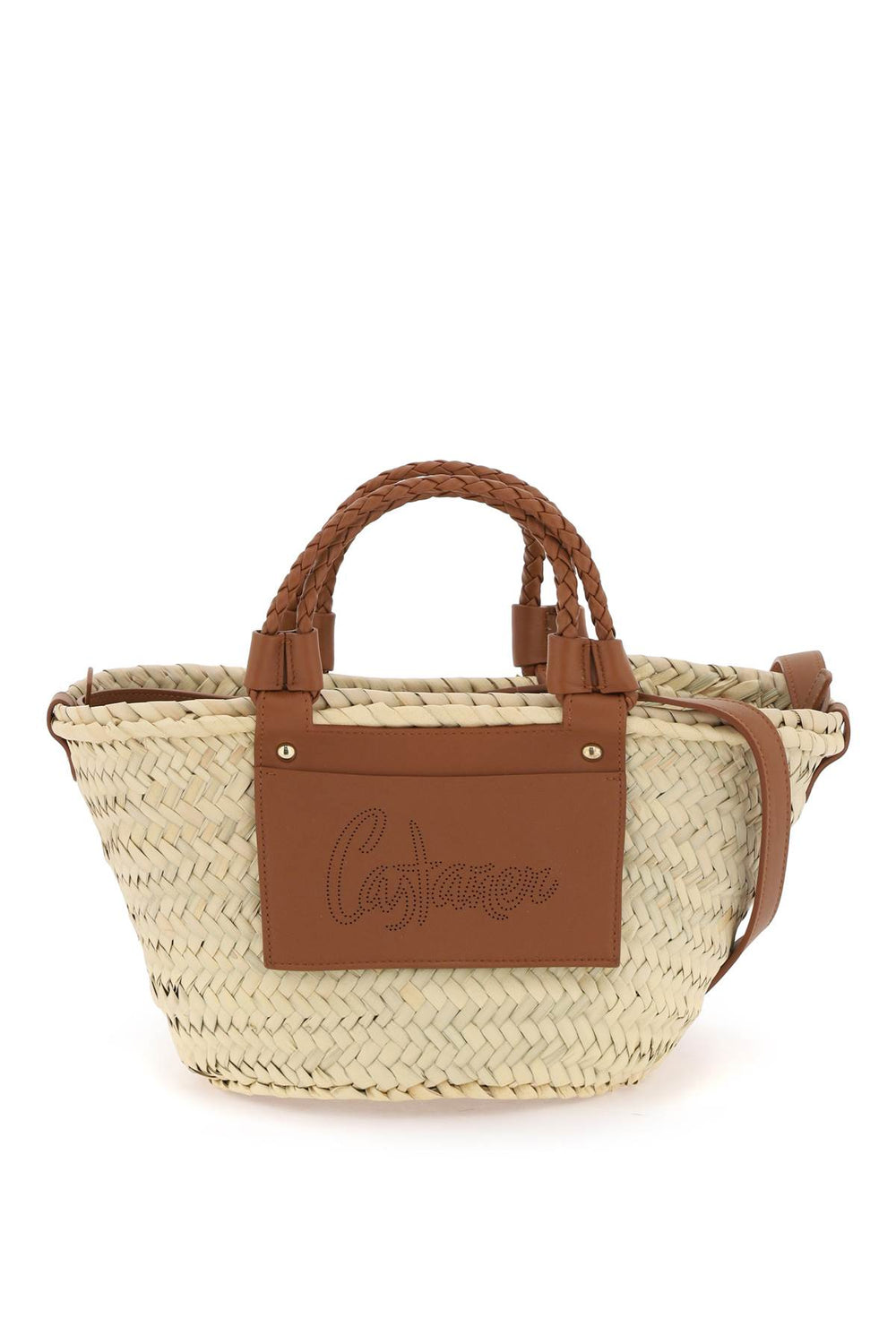 CASTANER Raffia Basket Bag With Shoulder Strap